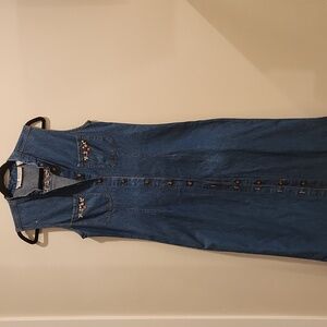 Jane Ashley Vintage Blue Denim Sleeveless Dress